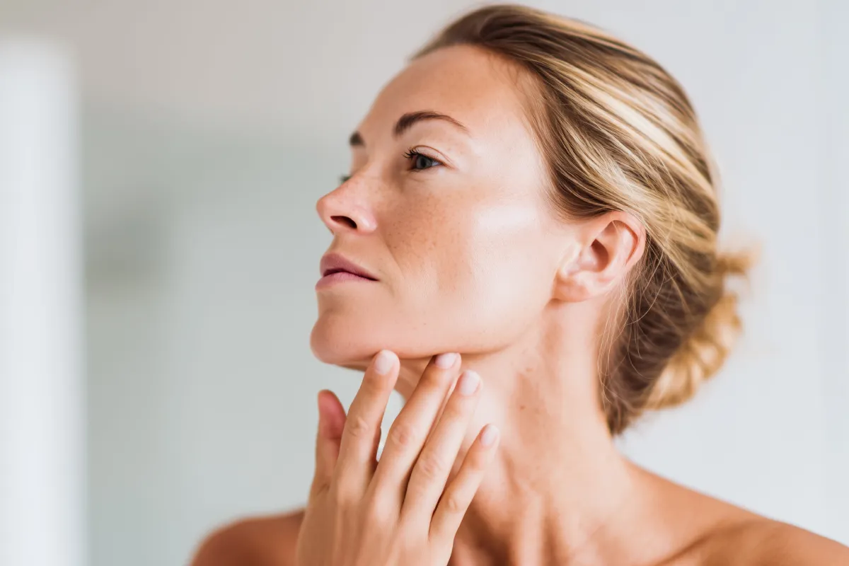 Firmer smoother neck skin after PRF treatment at Amani Aesthetics