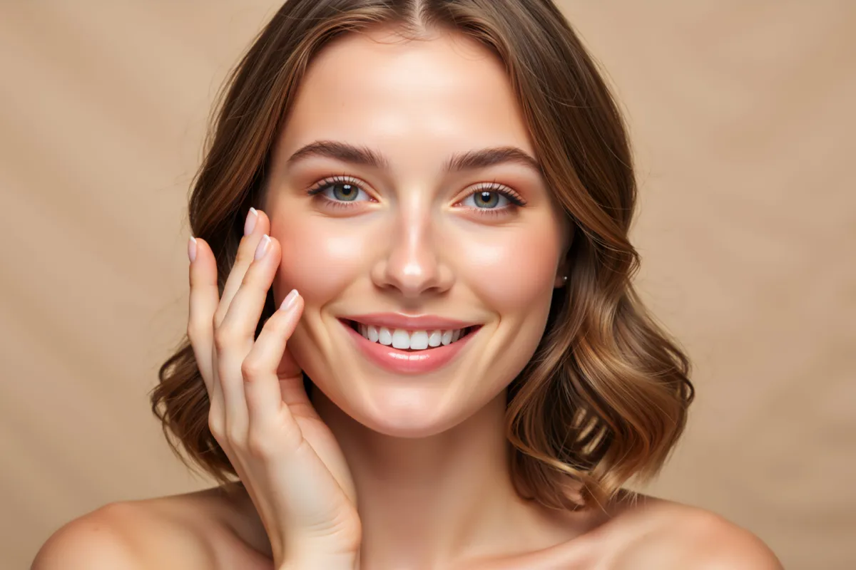 Radiant and glowing complexion immediately after a HydraFacial at Amani Aesthetics